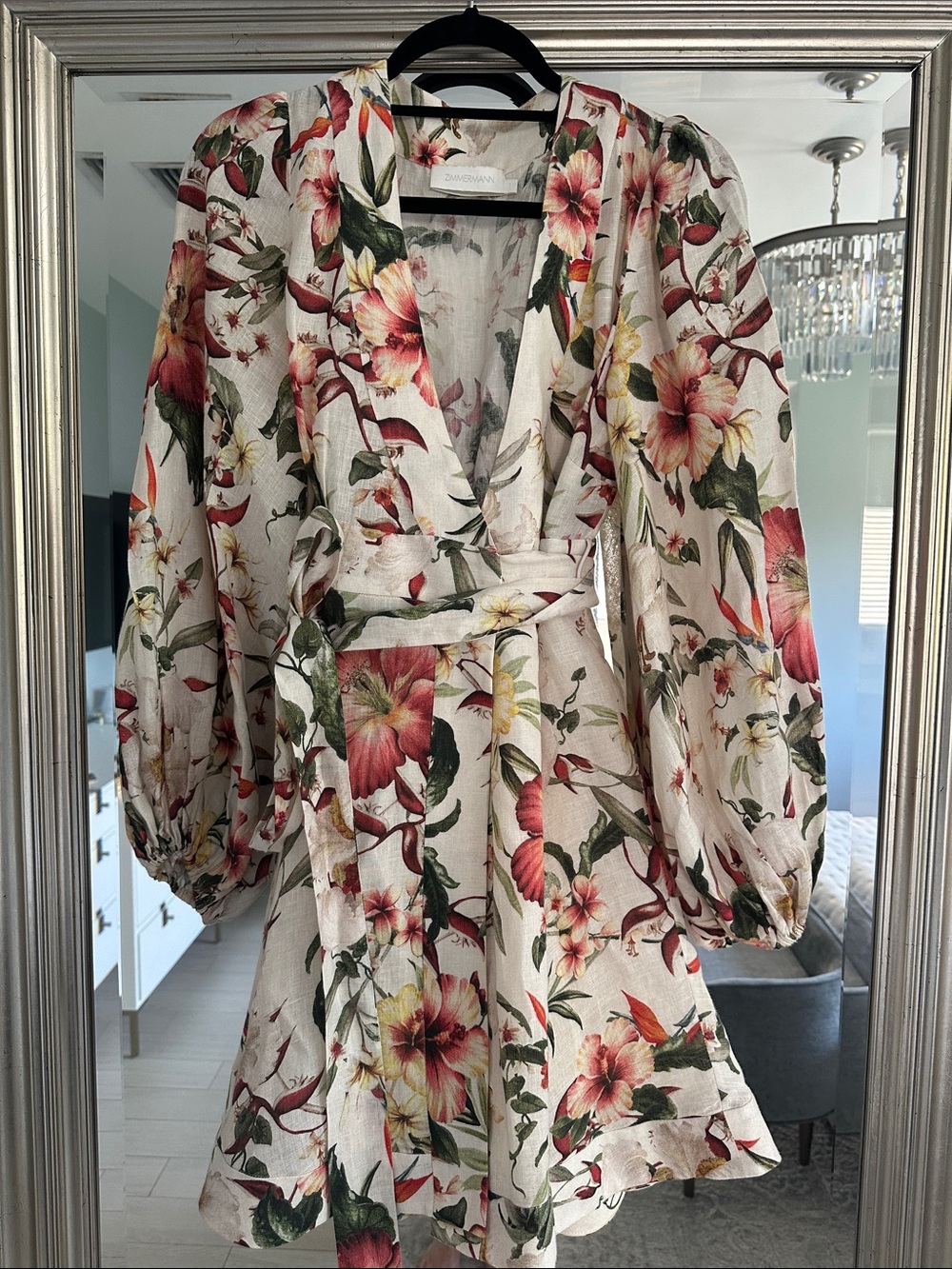 Zimmermann linen floral dress